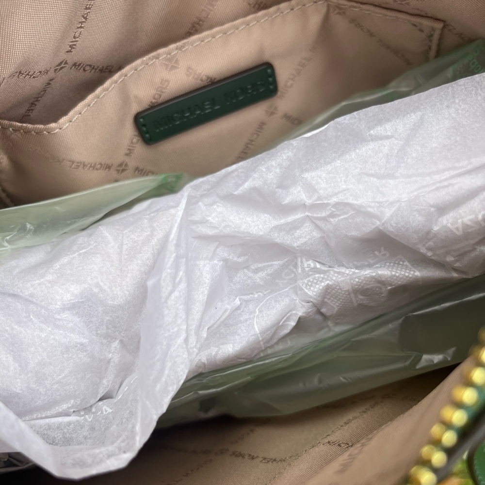 Michael Kors Ombré Moss/Green Multi Large Pochette - Picture 7 of 8